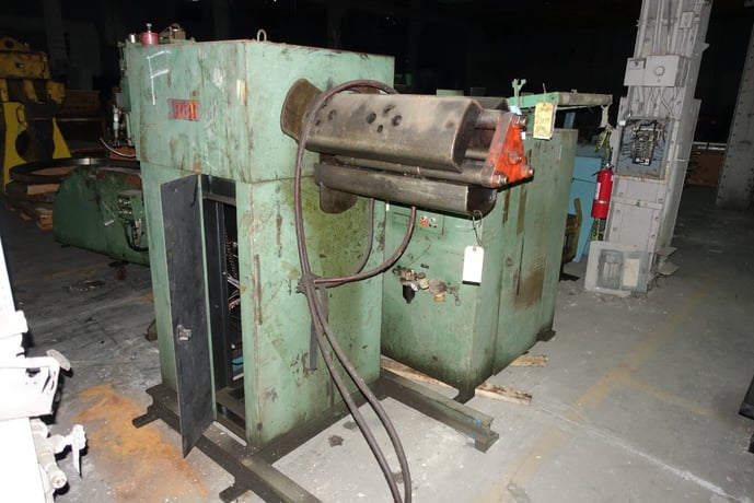 20.5" x .065" RBI, Cut to Length Line, 4000 lb. power uncoiler, 24" feed length, 30 HP pump - Image 2