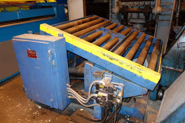 6000 lb. x 60 outside dimension, Braner, Downlayer, 3.5" diameter x 61" face Rolls w/1.06" Hex., 16" L Coil - Image 1