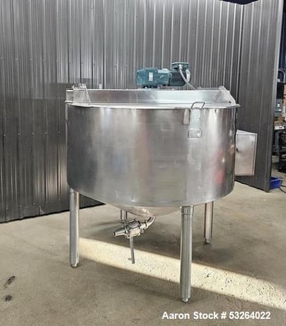 500 gallon Chester Jensen #X70N50, Jacketed Kettle, Stainless, Scrape Agitation, VSD, Food Grade, 4' ' - Image 2