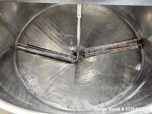 500 gallon Chester Jensen #X70N50, Jacketed Kettle, Stainless, Scrape Agitation, VSD, Food Grade, 4' ' - Image 6