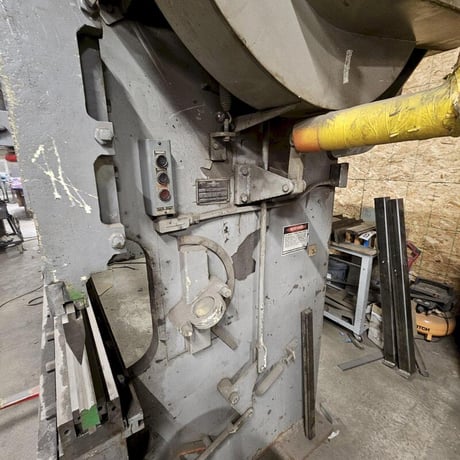 90 Ton, Chicago #410-P-SP, mechanical press brake, 10' overall - Image 3