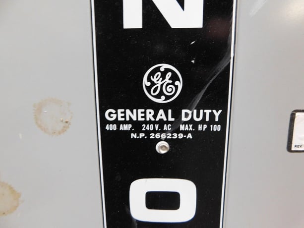 400 Amp. General Electric TG4325 MOD 7 safety switch, 100 HP, 240 VAC - Image 10