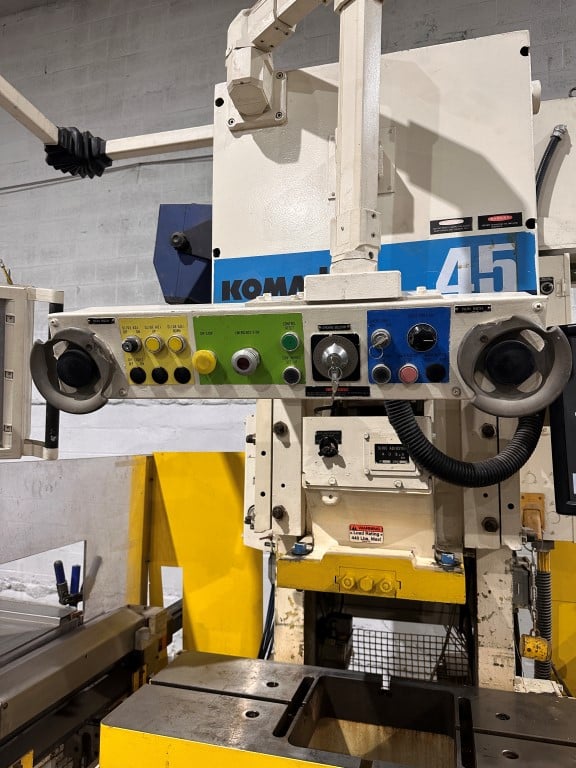 49.5 Ton, Komatsu #OBS45S-VS-3, gap frame press, 3.94" stroke, 9.84" Shut Height, 2.36" adj., 50-100 SPM - Image 4