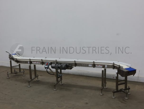 Span Tech #S-CURVE, Conveyor Table Top, 8-1/2" x 190" flexlink, 19" into curve, 135" between, 35" out, 3/4 - Image 1