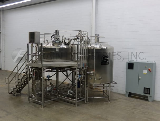 620 gallon Sprinkman Brewing Systems, Tank 304 Stainless Steel, 96" ID x 50 straight side w/ false bottom - Image 1