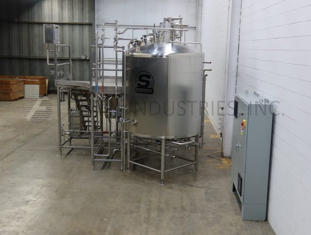 620 gallon Sprinkman Brewing Systems, Tank 304 Stainless Steel, 96" ID x 50 straight side w/ false bottom - Image 3