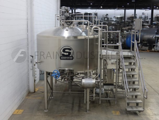 620 gallon Sprinkman Brewing Systems, Tank 304 Stainless Steel, 96" ID x 50 straight side w/ false bottom - Image 4