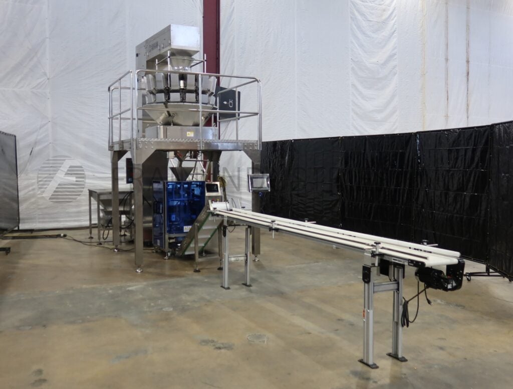 Powell Systems #PSI-320-SYS, Complete line, Form & Fill Sealer, vibratory feed hopper, 14 head combo scale - Image 1