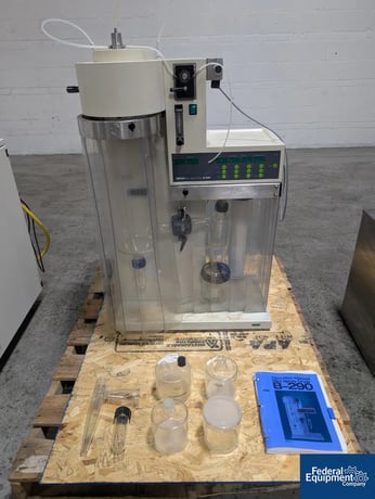 Buchi #B-290, Spray Dryer with B-295 Inert Loop, glass chamber, cyclone, and dust filter housing, with nozzle - Image 2