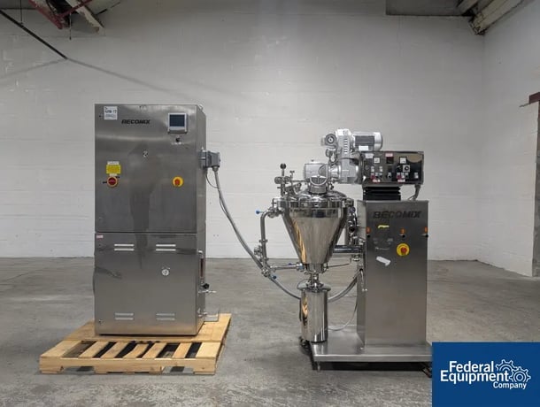 Becomix #RW30 Mixer Homogenizer, Stainless Steel, 30 Liter, jacketed for 4 bar(58 psi) at 152 c, top mounted - Image 1