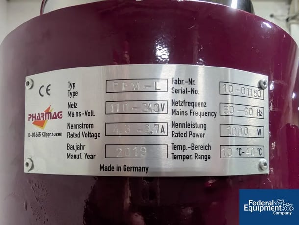 Pharmag Suppository Filler, benchtop design, agitated product hopper, speeds up to 4000 suppositories/hour - Image 7