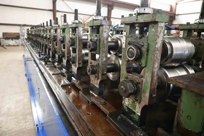 24 Stand, Dahlstrom #400-18UD/400-6UD, rollformer, 1-1/2" shaft diameter, 14" roll space, 13.5" horizontal - Image 3