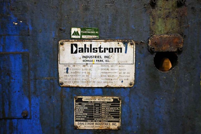 24 Stand, Dahlstrom #400-18UD/400-6UD, rollformer, 1-1/2" shaft diameter, 14" roll space, 13.5" horizontal - Image 9