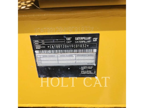 Cat 120 JOY, Motor Grader, 1757 hours, S/N: Y9C01032, 2023 - Image 6