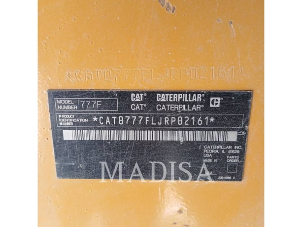 Caterpillar 777F, Off Highway Truck, 43480 hours, S/N: JRP02161, 2010 - Image 6