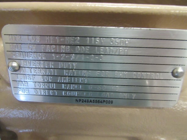 300 HP 3600 RPM General Electric, Frame 508/509LS, TEFC, BB, new, 2300/4000 Volts - Image 2