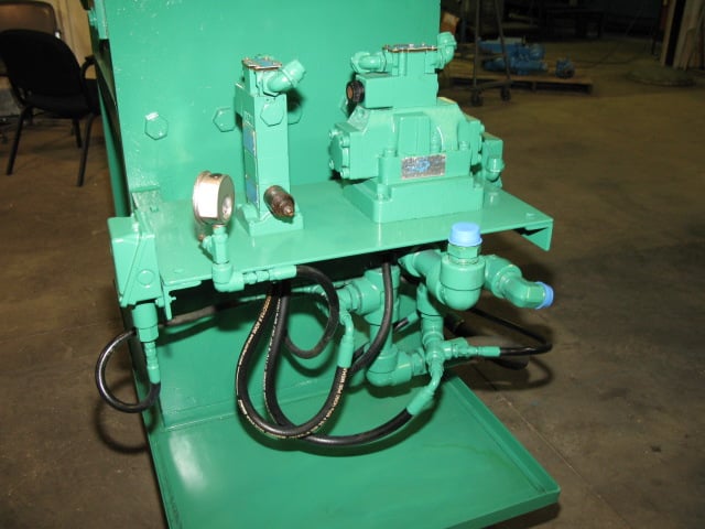 300 Ton, 24" x 24", up-acting, slab-side, 33" daylight, 20" stroke, some valves, 87" tall, #1998 - Image 2