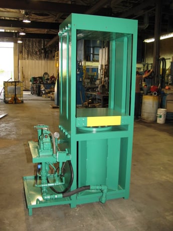 170 Ton, 24" x 24", up-acting, slab-side, 34" daylight, 22" stroke, some valves, 83" tall, #1995 - Image 2