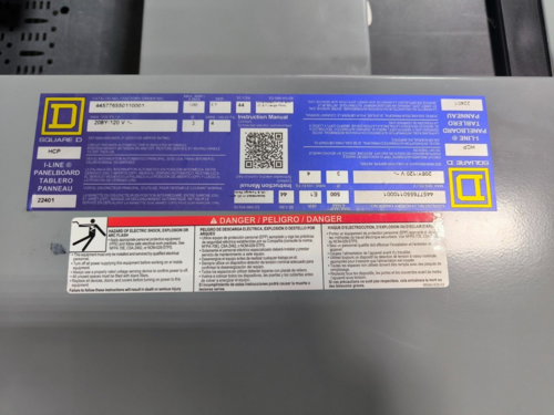 500 Amp. Square D, HCP, I-Line Panelboard Interior, 208Y/120 V 3PH 4W 42 Space NOS - Image 2