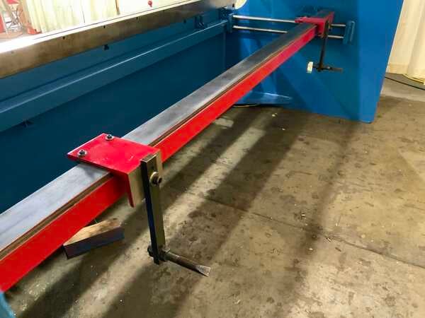 200 Ton, Atlantic #HDE200-12, hydraulic press brake, 12' overall, 124" between housing, 7.8" stroke, 11.8" - Image 6