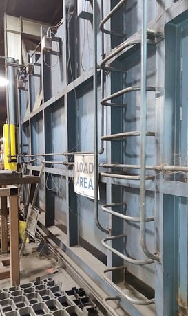10' width x 18' D x 5' H Williams Industrial, car bottom furnace, 1450&deg;F, gas, Eurotherm 2604 temperature - Image 2