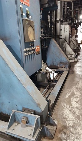 10' width x 18' D x 5' H Williams Industrial, car bottom furnace, 1450&deg;F, gas, Eurotherm 2604 temperature - Image 3
