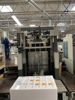250 Ton, Bobst #SP-102-CER, Automatic Die-Cutting Machine, .004-.160" thick, 40-1/8" x 28-3/8" max sheet - Image 3