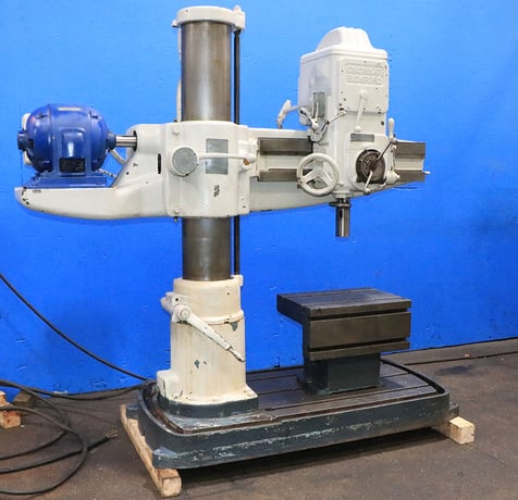 3' -9" Cincinnati Bickford #Super-Service, radial drill, 60-1200 RPM, power elevation - Image 2
