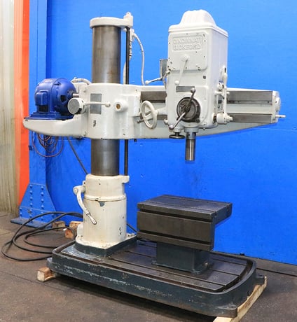 3' -9" Cincinnati Bickford #Super-Service, radial drill, 60-1200 RPM, power elevation - Image 3