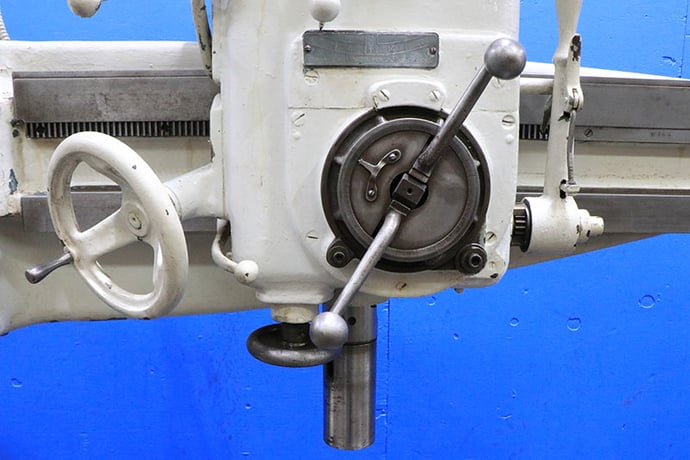 3' -9" Cincinnati Bickford #Super-Service, radial drill, 60-1200 RPM, power elevation - Image 4