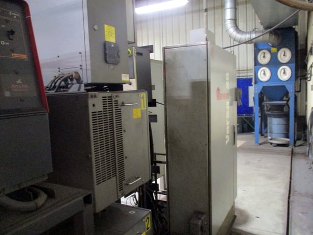 Genesis, Versa 2G, Weld Cell, Fanuc ArcMate 120i, Lincoln Powerwave, 120" auxiliary axis tables, R-J3 - Image 8