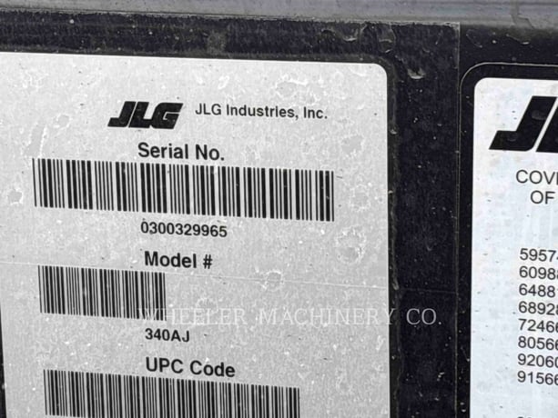 Jlg Industries, Inc. 340AJ, Articulated Boom Lift, S/N: 0300329965, 2025 - Image 7