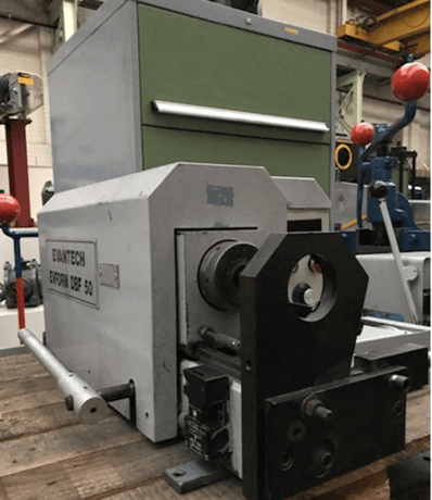 2" Evantech #DBF50, 1/8"-2" OD, manual vise, vari-speed w/digital display, tooling - Image 2