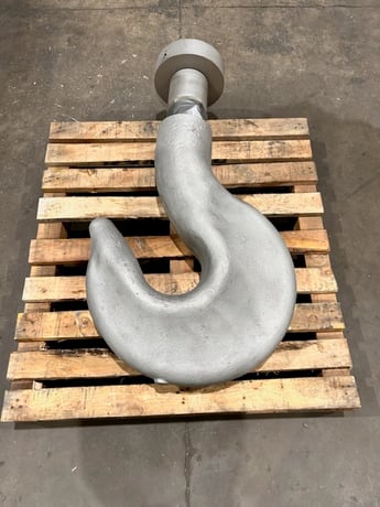 150 Ton, Crosby, forged crane hook, w/nut - Image 2