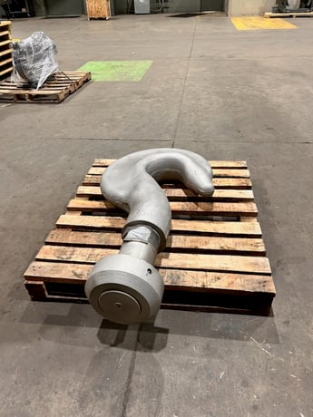 150 Ton, Crosby, forged crane hook, w/nut - Image 3