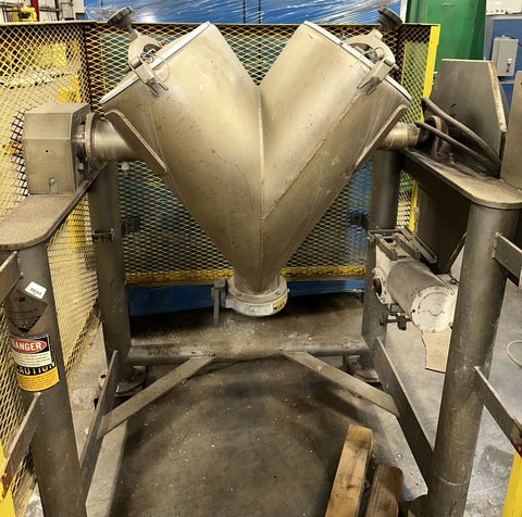 3 cu.ft. Patterson, V-type mixer, Stainless steel - Image 1