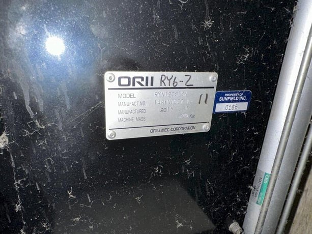 Orii, RYN120SISX, 2-Axis press transfer robot, 47.24" feed length, 3.93" vertical stroke, Mitsubishi PLC, 2015 - Image 5