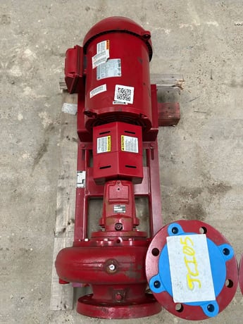 150 GPM, Bell & Gossett #E-1510, Centrifugal Pump, 5 HP, 1200 RPM, 175 PSI, 10" diameter, 5" in, 4" out (2 - Image 7