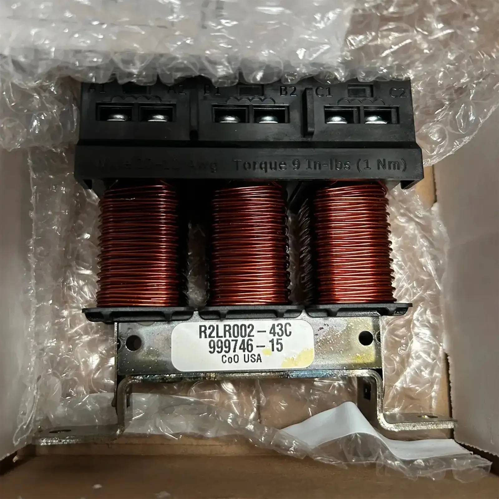Benshaw HP R2LR002-43C RPM Line/Load Reactor, 2 Hp, 480 Volts, 2022 - Image 1
