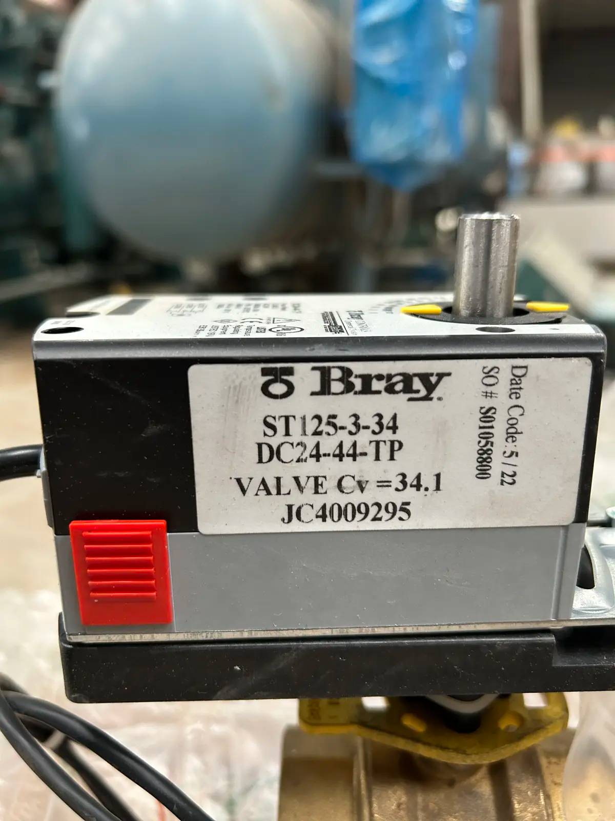 1-1/4" Bray #ST125-3-34DC24-44-TP, 3-Way Ball Valve - Image 6