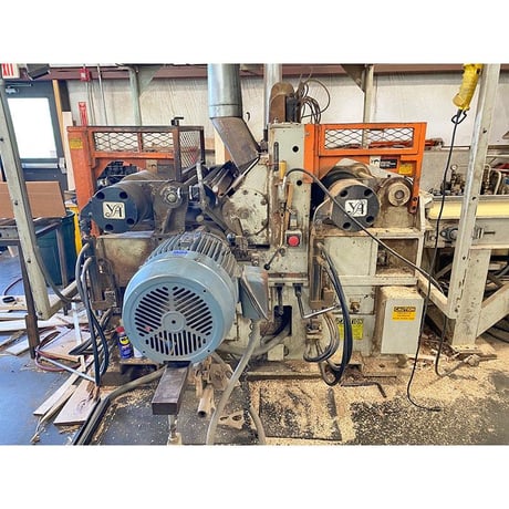 2 4" x 4" Yates American #B-26, top & bottom rough lumber planer, 24" x 4" open capacity - Image 1