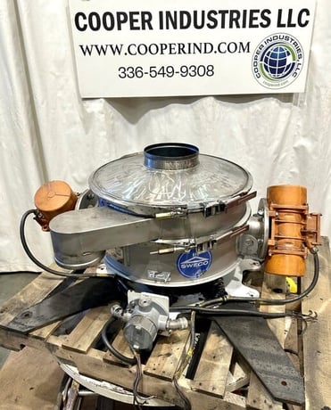 24" SWECO #LP24S64WC, low profile screener, 5" H decks, 6" diameter out, 8" diameter in, 4" diameter dust - Image 3