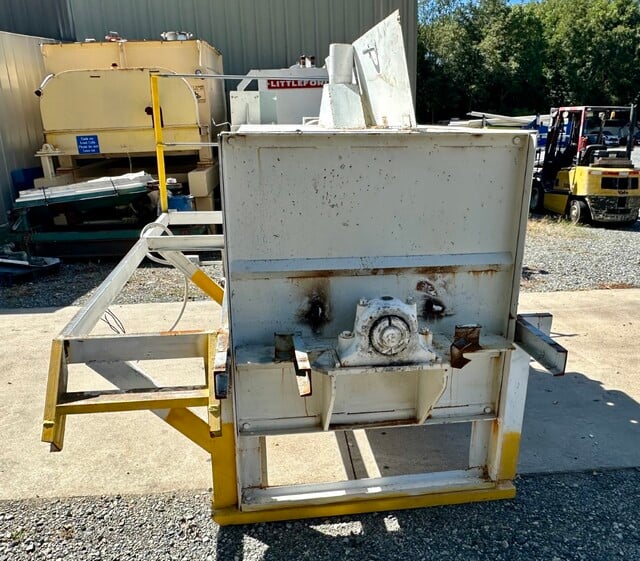 45 cu.ft. Marion #4020, Paddle Blender Batch Mixer, Carbon Steel, 20 HP w/ gear reducer, 10.5" x 10.5" center - Image 3