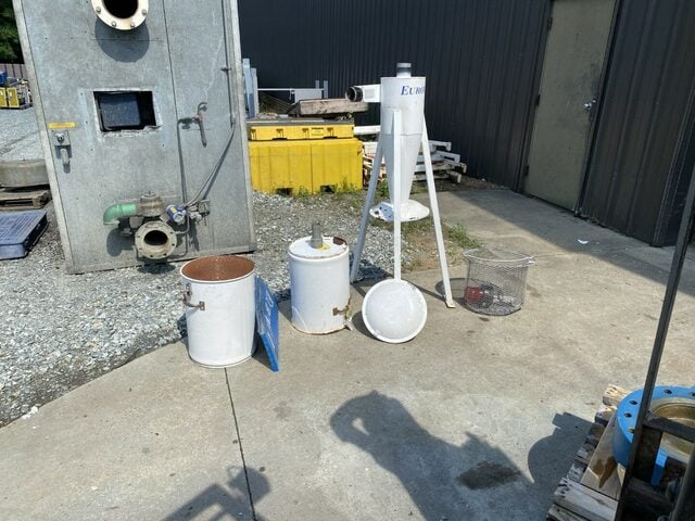 388 CFM, Eurovac #SYS-030-301, industrial central vacuum system, 10 HP, 18" diameter cyclone separator, 10" - Image 6