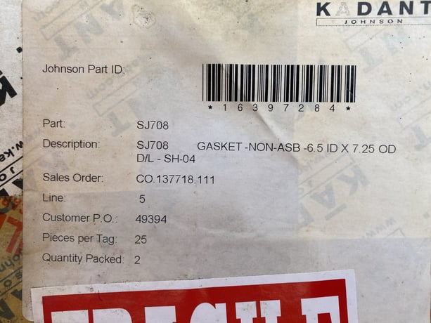 3.5" Johnson Kadant #2750-ELSNARF-ZQ, Hot Oil Rotary Joint, DI, w/ Antimony seal ring - Image 6