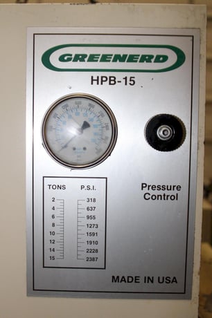 15 Ton, Greenerd #HPB-15, hydraulic press, 8" stroke, 13.5" daylight, 9" throat, 18" x11"bed, 33 gallon - Image 4
