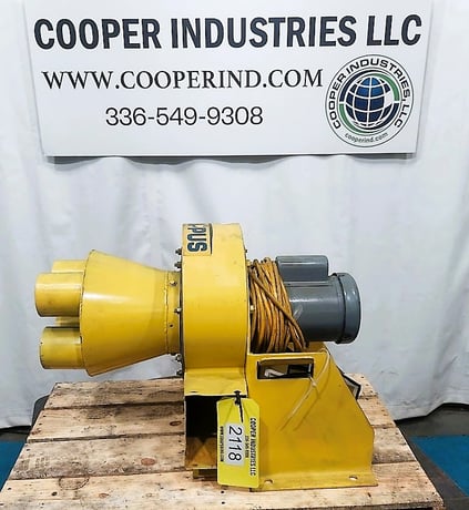 1700 cfm, Coppus Tuthill #150031200, Blower, 6 SP, 5.375" width x 7.5" H Outlet, (4) 4" Inlets Adapter to 8" - Image 1