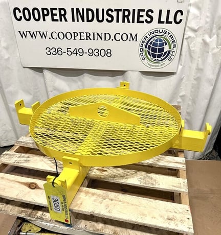 Bulk Bag Lifting Device, carbon steel, 47" x 47" Size, 4.5" L Loop Pockets, 3" Tube Steel - Image 1