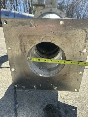 16" MAC, Stainless Cyclone, 12" straight side, 24" Cone height, 68" overall height, 3.5" O.D. Clean Air - Image 8