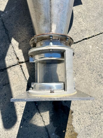 16" MAC, Stainless Cyclone, 12" straight side, 24" Cone height, 68" overall height, 3.5" O.D. Clean Air - Image 9